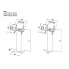 Multibrackets M Pro Series Kiosk Juoda 15-32 col. 20 kg 75x75-400x400
