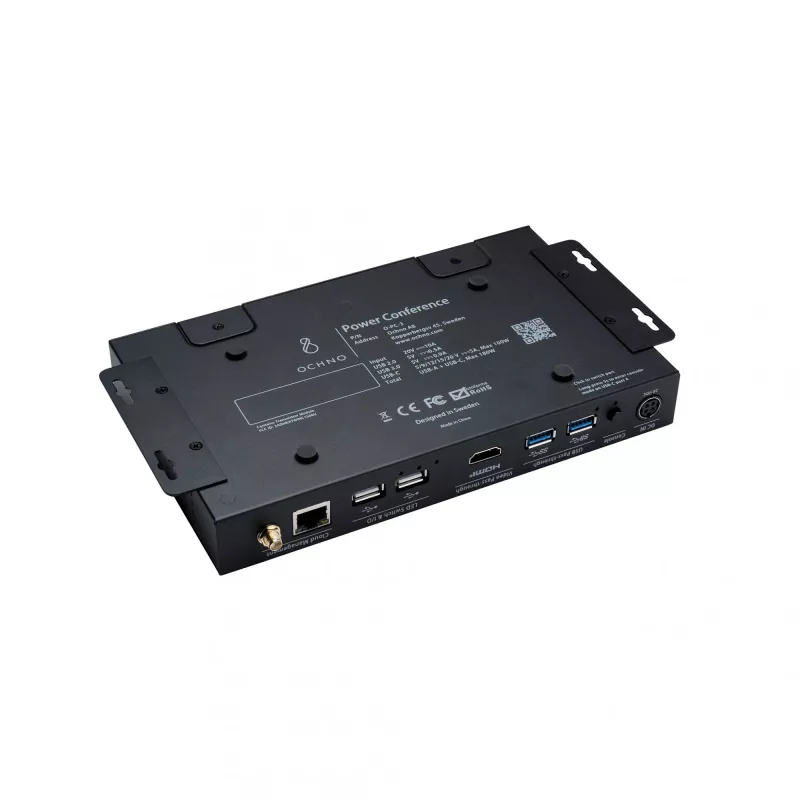 Ochno Power Conference 3 Single, laidinis, USB 3.2 Gen 2 (3.1 Gen 2) Type-C, 100 W, 1.4/2.3, 10/100 Mbit/s, juoda