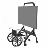 Mobilus stovas ekranui Peerless SR898-EUK, iki 2,79 m (110 inch), juodas
