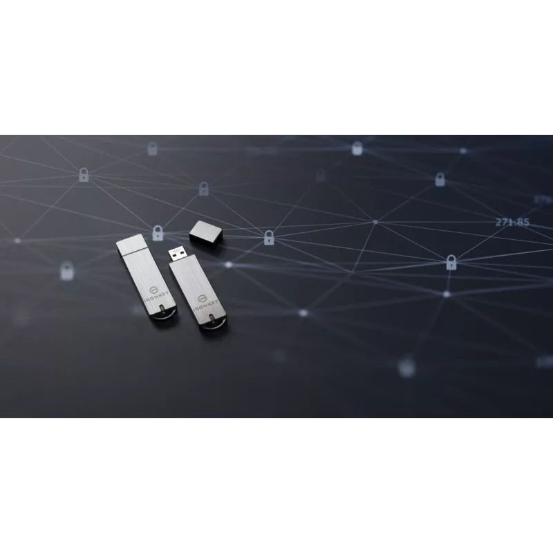 Kingston Technology IronKey 64GB Basic S1000 šifruotas USB 3.0 atmintukas FIPS 140-2 Level 3