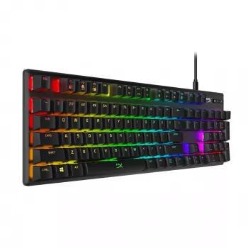 HyperX Alloy Origins klaviatūra, žaidimų, USB, QWERTY, JAV anglų, juoda