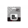 „Kingston“ „Industrial“ 128 GB „microSDXC“ „pSLC“ UHS-I atminties kortelė, 100 MB/s skaitymas, 80 MB/s rašymas, V30/U3, A1, C10, juoda + SD adapteris