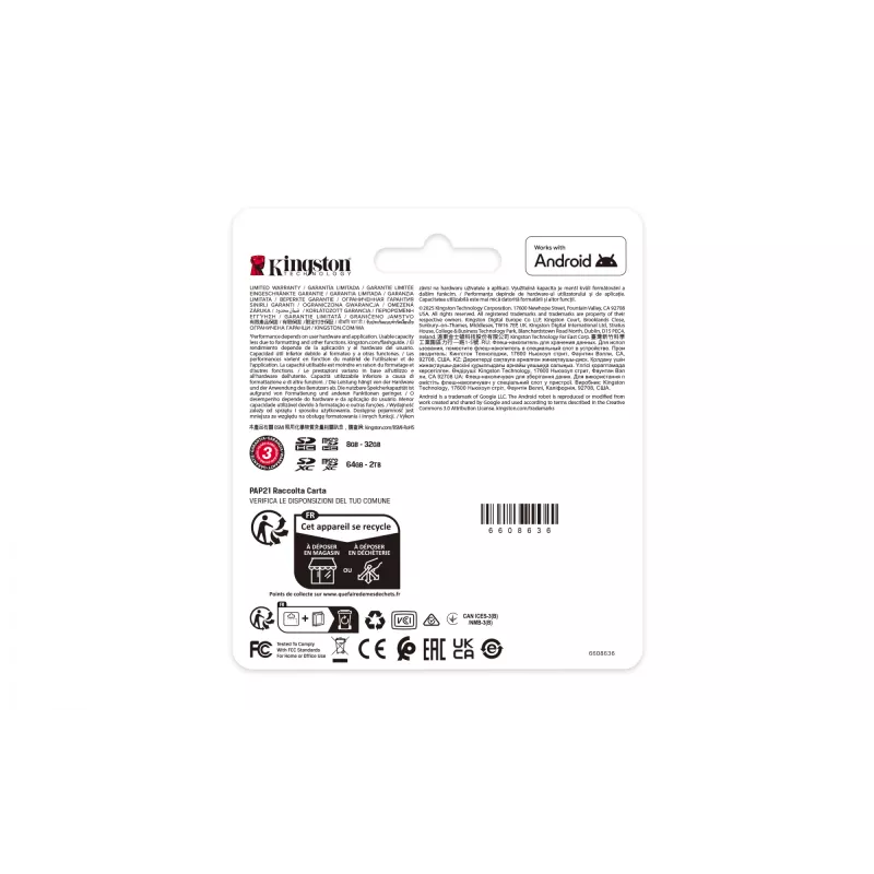 Kingston Technology 128GB microSDXC Industrial C10 A1 pSLC kortelė be adapterio