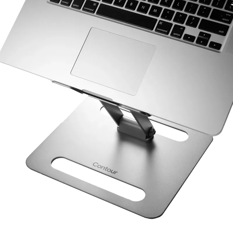 Stovas nešiojamam kompiuteriui Contour Design Laptop Riser, plieninis, pilkas, aukštis 45-310 mm