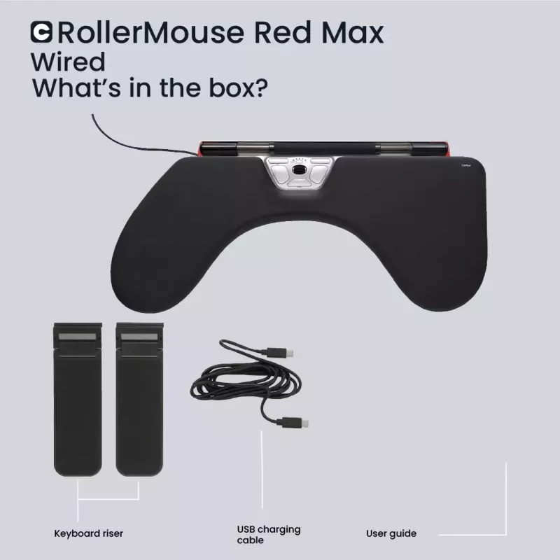 Pelė Contour Design RollerMouse Red Max USB Type-A