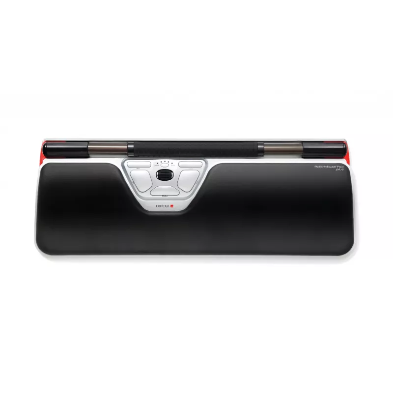 Contour Design RollerMouse Red Plus + Balance Wired, pilno dydžio (100%), laidinis, USB, QWERTY, juoda, pelė įtraukta