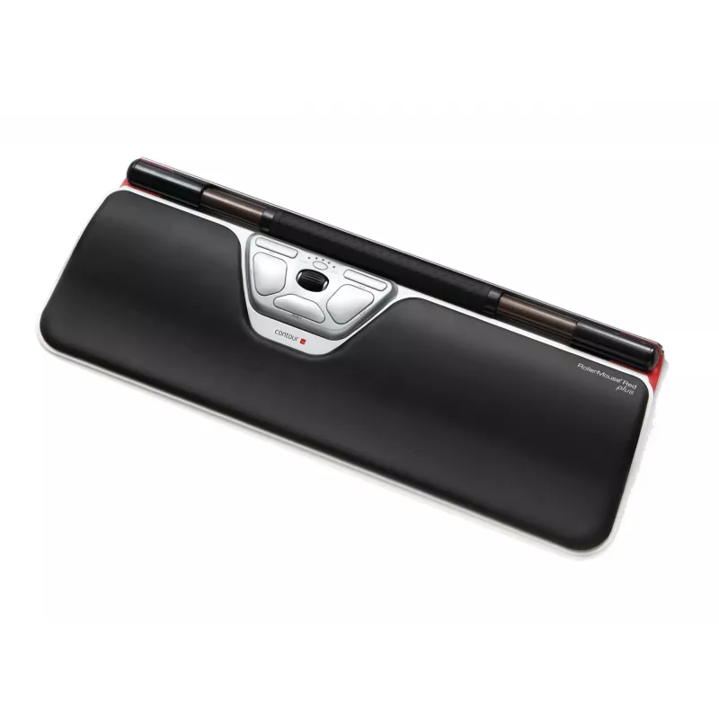 Contour Design RollerMouse Red Plus + Balance Wired, pilno dydžio (100%), laidinis, USB, QWERTY, juoda, pelė įtraukta