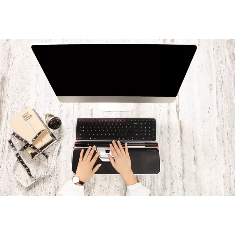 Contour Design RollerMouse Red Plus + Balance Wired, pilno dydžio (100%), laidinis, USB, QWERTY, juoda, pelė įtraukta