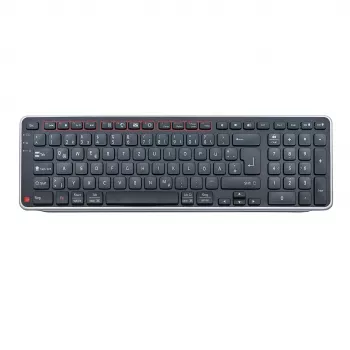 Contour Design Balance Keyboard DE, belaidė, pilno dydžio (100%), RF Wireless + USB, žirkliniai jungikliai, QWERTZ, juoda