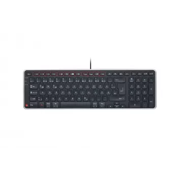Contour Design Balance Keyboard DE, pilno dydžio (100%), belaidė, RF belaidis + USB, QWERTZ, juoda