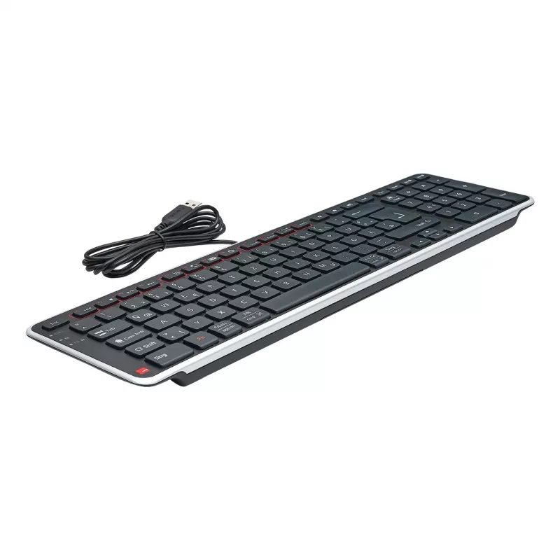 Contour Design Balance Keyboard DE, pilno dydžio (100%), belaidė, RF belaidis + USB, QWERTZ, juoda