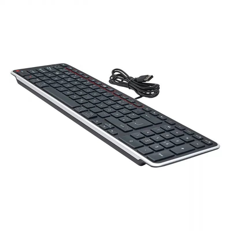 Contour Design Balance Keyboard DE, pilno dydžio (100%), belaidė, RF belaidis + USB, QWERTZ, juoda