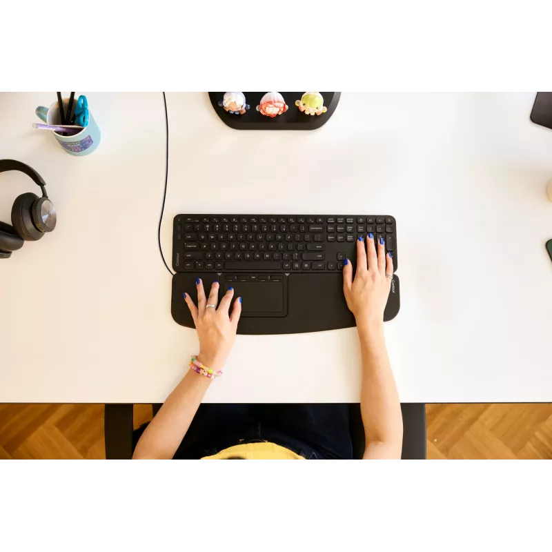 Contour Design Contour Touch ergonominis jutiklinis kilimėlis, laidinis, USB, USB Type-C, juoda, 118 mm