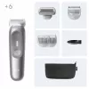 Kūno kirpimo mašinėlė Braun Series 7 BG7550 Pilka Ličio jonų baterija