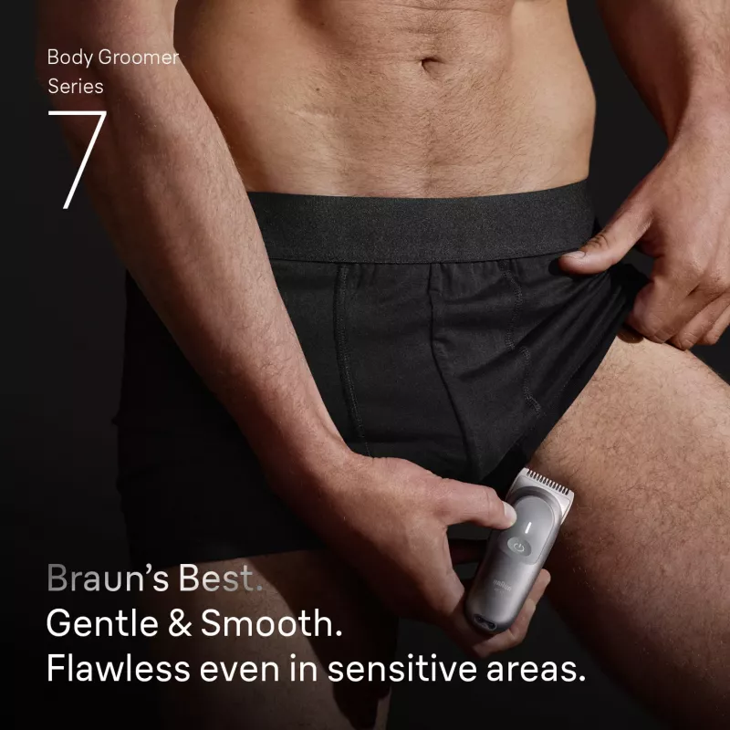 Kūno kirpimo mašinėlė Braun Series 7 BG7550 Pilka Ličio jonų baterija