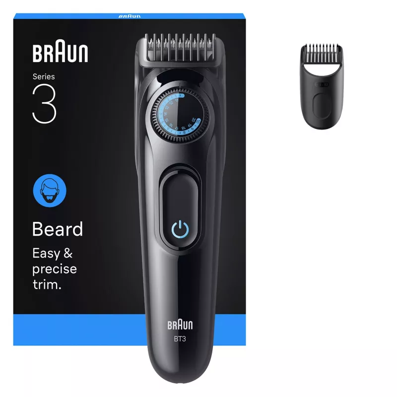 Barzdos kirpimo mašinėlė Braun BT3500 AC/Baterija 20 Juoda Precizinis Trimeris