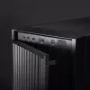 Korpusas CHIEFTEC BW-01B-OP Midi Tower ATX/ITX, palaiko 6×3,5 col. + 4×2,5 col., 2×5,25 col., galinis 1×120 mm, SGCC, juodas, 200×510×465 mm