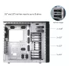 Korpusas CHIEFTEC BW-01B-OP Midi Tower ATX/ITX, palaiko 6×3,5 col. + 4×2,5 col., 2×5,25 col., galinis 1×120 mm, SGCC, juodas, 200×510×465 mm