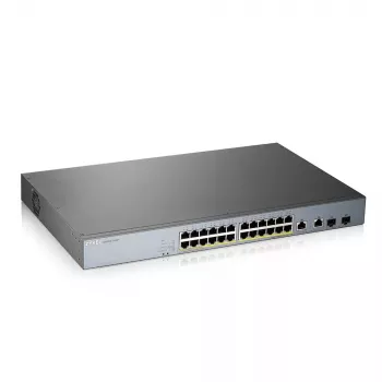 Zyxel GS1350-26HP-EU0101F valdomas L2 Gigabit Ethernet jungiklis su PoE, pilkas