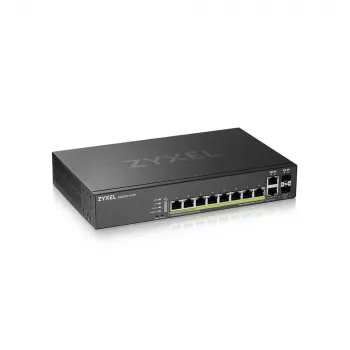 Zyxel GS2220-10HP-EU0101F tinklo jungiklis valdomas L2 Gigabit Ethernet (10/100/1000) Power over Ethernet (PoE) juodas