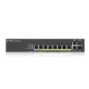 Zyxel GS2220-10HP-EU0101F tinklo jungiklis valdomas L2 Gigabit Ethernet (10/100/1000) Power over Ethernet (PoE) juodas