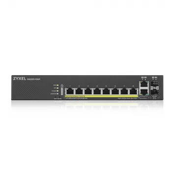 Zyxel GS2220-10HP-EU0101F tinklo jungiklis valdomas L2 Gigabit Ethernet (10/100/1000) Power over Ethernet (PoE) juodas