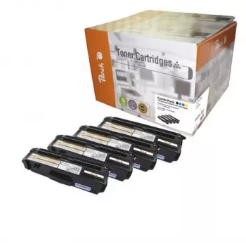 Peach Combi Pack, suderinamas su TN-328, 6000 puslapių, juoda, žydra, purpurinė, geltona, 4 vnt.