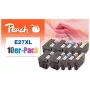 Peach 0F319986 rašalo kasetė 10 vnt. Juoda, Žydra, Purpurinė, Geltona