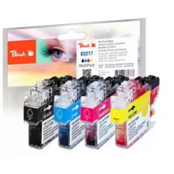 Peach PI500-238 rašalo kasetė 4 vnt. Juoda, Žydra, Purpurinė, Geltona
