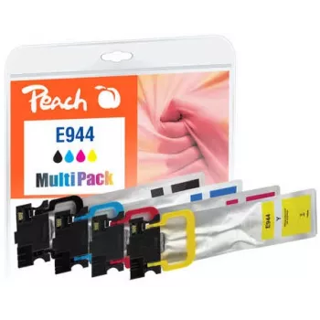 Peach PI200-786 kasetė su rašalu 4 vnt. Suderinama Juoda, Žydra, Violetinė, Geltona