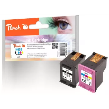 Kasetė Peach PI300-1045, 2 vnt., Suderinama, Juoda, Žydra, Purpurinė, Geltona