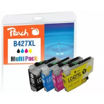 Peach PI500-401 kasetė 4 vnt. Didelės talpos (XL) juoda, žydra, purpurinė, geltona