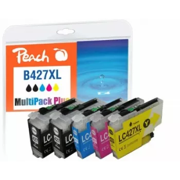 Peach PI500-402 kasetė 6 vnt. Didelės talpos (XL) juoda, žydra, purpurinė, geltona