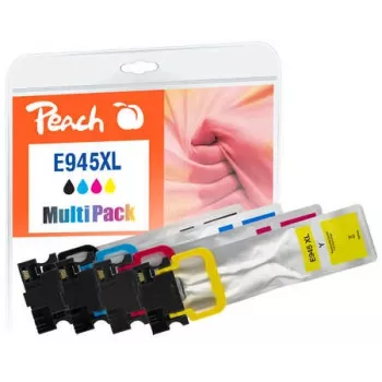 Peach PI200-796 rašalo kasetė 4 vnt. Suderinama High (XL) talpa Juoda, Žydra, Purpurinė, Geltona