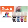 Peach PI100-440 kasetė su rašalu 4 vnt. Suderinama Juoda, Žydra, Purpurinė, Geltona
