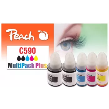 Peach 321339 rašalo kasetė 5 vnt. Suderinama Standartinė talpa Juoda, Žydra, Purpurinė, Geltona