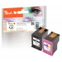Peach PI300-948 kasetė su rašalu 2 vnt. Suderinama Juoda, Purpurinė, Geltona, Žydra