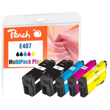 Peach PI200-938 rašalo kasetė 5 vnt. Suderinama Juoda, Žydra, Purpurinė, Geltona
