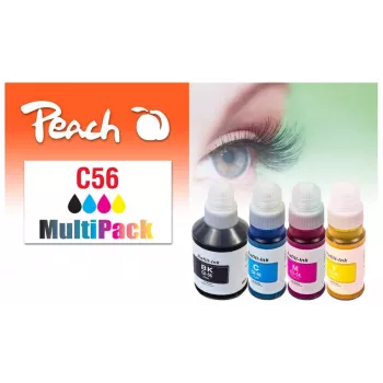 Peach 321697 rašalinė kasetė 4 vnt. Suderinama Standartinė talpa Juoda, Žydra, Purpurinė, Geltona