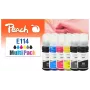 Peach 321706 rašalo kasetė 6 vnt. Suderinama Standartinė talpa Juoda, Žydra, Pilka, Purpurinė, Geltona
