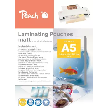 Peach S-PP525-30 laminavimo maišeliai matiniai A5 100 vnt
