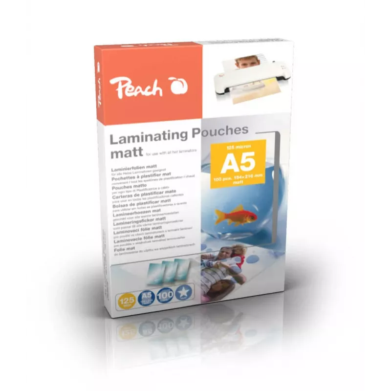 Peach S-PP525-30 laminavimo maišeliai matiniai A5 100 vnt