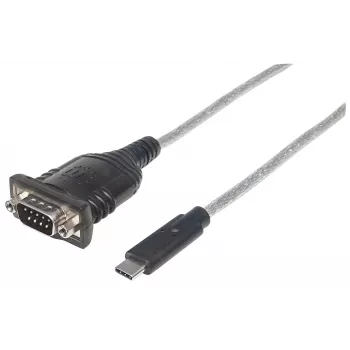 Manhattan USB-C į RS232/DB9 konverteris, kabelis 45 cm, Prolific PL-2303RA