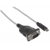 Manhattan USB-C į RS232/DB9 konverteris, kabelis 45 cm, Prolific PL-2303RA