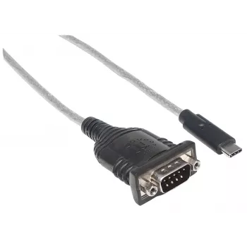 Manhattan USB-C į RS232/DB9 konverteris, kabelis 45 cm, Prolific PL-2303RA