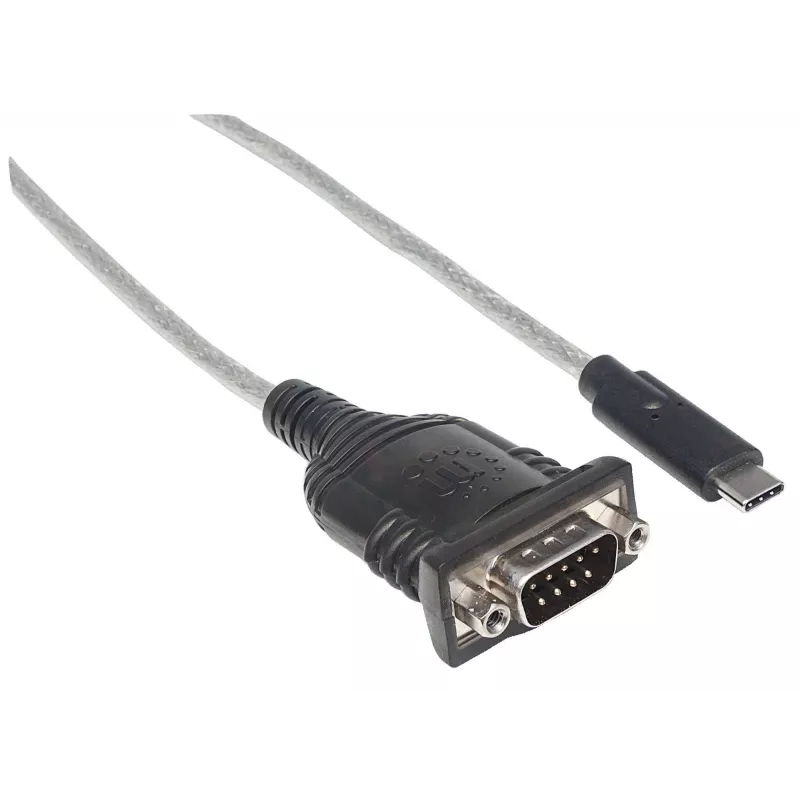Manhattan USB-C į RS232/DB9 konverteris, kabelis 45 cm, Prolific PL-2303RA