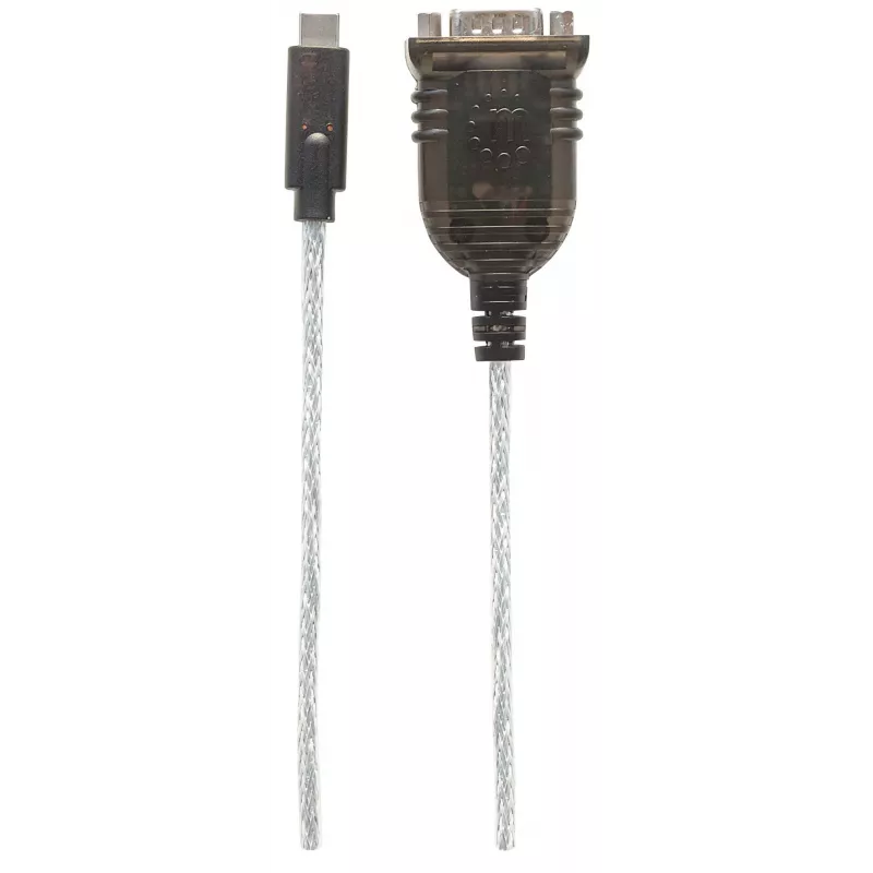Manhattan USB-C į RS232/DB9 konverteris, kabelis 45 cm, Prolific PL-2303RA