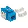 Intellinet Keystone Jack, Cat6, UTP, Punch-down, mėlynas, plokščias, RJ-45, moteriška jungtis, 22/26 AWG