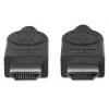 Manhattan HDMI 4K@30Hz laidas su Ethernet, 1 m, tinka visiems 1080p/HD ir daugumai 4K naudojimo atvejų (patikrinkite savo sistemos 4K specifikaciją), Vyriškas į Vyrišką, Juodas, Ultra HD 4k x 2k, Viso gyvenimo garantija, Aukštos spartos, Atitikmuo HDMM1MH