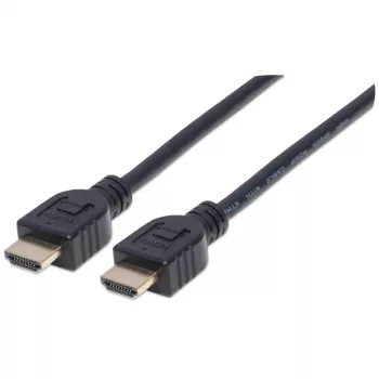 Manhattan HDMI 4K@60Hz laidas su Ethernet - CL3, 5m, tinkamas montuoti sienoje
